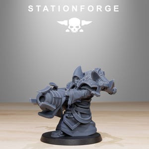 Plünderer-Infanterie (Volatiles) | Station Forge 16k Resin-Miniaturen | 28 mm/32 mm Tabletop-Wargaming | Unbemalt Bild 4