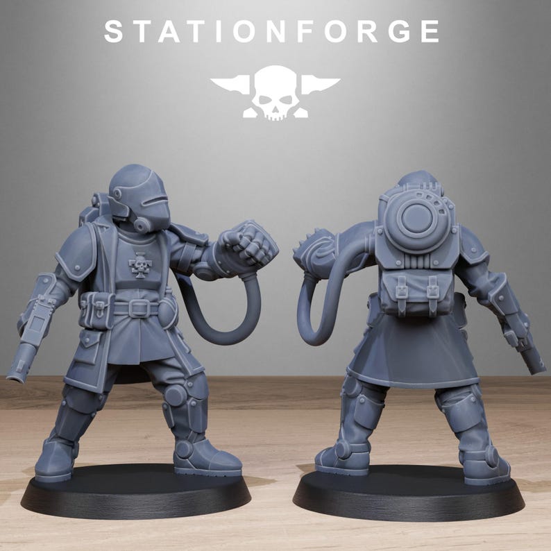Königliche Garde-Vollstrecker | Station Forge 16k Resin-Miniaturen | 28 mm/32 mm Tabletop-Wargaming | Unbemalt Bild 4