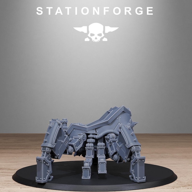 Scavenger Lectern Walker | Station Forge 16k Resin Miniatures | 28mm 32mm Tabletop Wargaming | Unpainted image 6