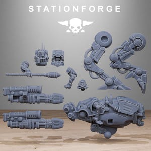 Plünderer-Schattenläufer | Station Forge 16k Resin-Miniaturen | 28 mm/32 mm Tabletop-Wargaming | Unbemalt Bild 8