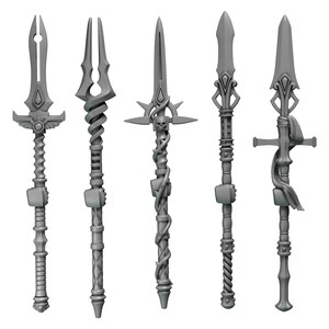Crimson Lords - Spears - 16k Resin - GreyTide Studio - Blood / Space Warriors / Bitz / Tabletop / Wargaming / Grimdark image 3