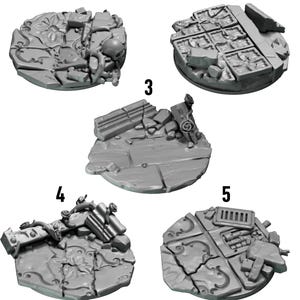 Crimson Lords - Basing toppers 40mm - 16k Resin - GreyTide Studio - Blood / Space Warriors / Bitz / Tabletop / Wargaming / Grimdark image 2