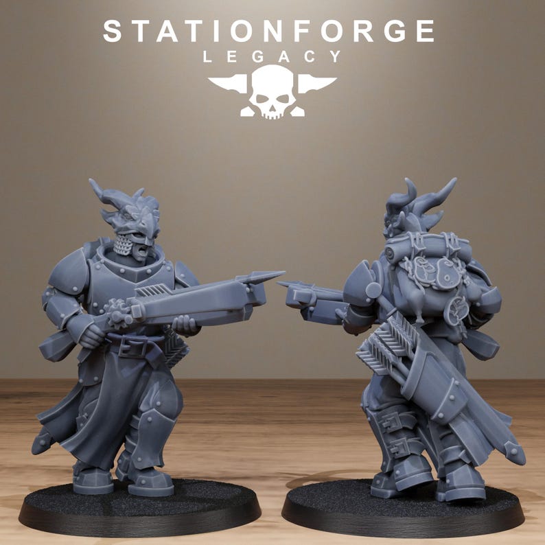 Solaris Dragon Squad | Station Forge 16k Resin Miniatures | 28mm 32mm Tabletop Wargaming | Unpainted image 9