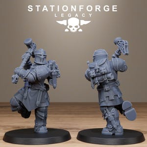 Legacy Solaris Smitebreakers | Station Forge 16k Resin Miniatures | 28mm 32mm Tabletop Wargaming | Unpainted image 8