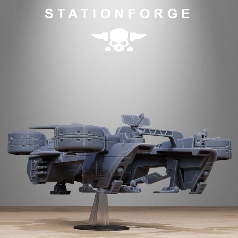 Freeguard Skycrane | Station Forge 16k Resin Miniatures | 28mm 32mm Tabletop Wargaming | Unpainted image 4