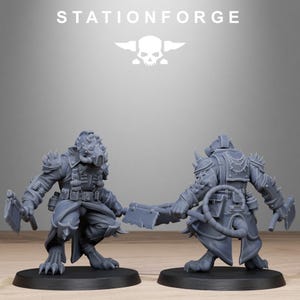 Corrupted Guard Raticus | Station Forge 16k Resin Miniatures | 28mm 32mm Tabletop Wargaming | Unpainted image 4