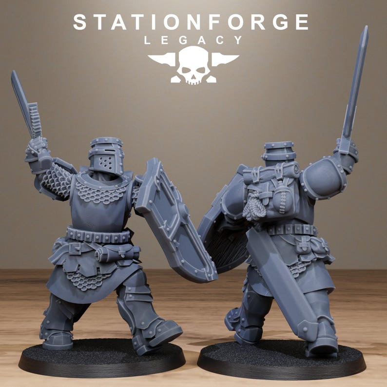 Legacy Solaris Lightwatch | Station Forge 16k Resin Miniatures | 28mm 32mm Tabletop Wargaming | Unpainted image 7