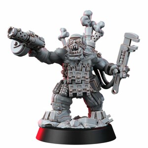 Ork Metall Mekaniak | 16k Resin Miniatures | 28mm 32mm Tabletop Wargaming | Unpainted image 2