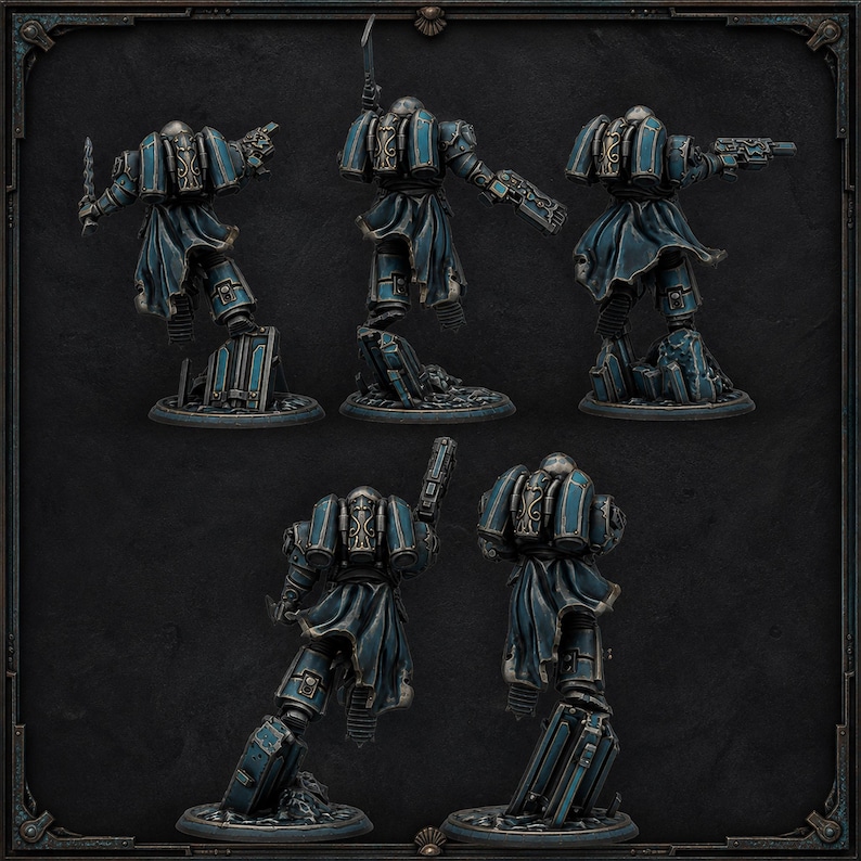 Scylla - Assault Brothers Squad Kit - 16k Resin - DakkaDakka - Knights / Space Warriors / Bitz / Tabletop / Grimdark image 2