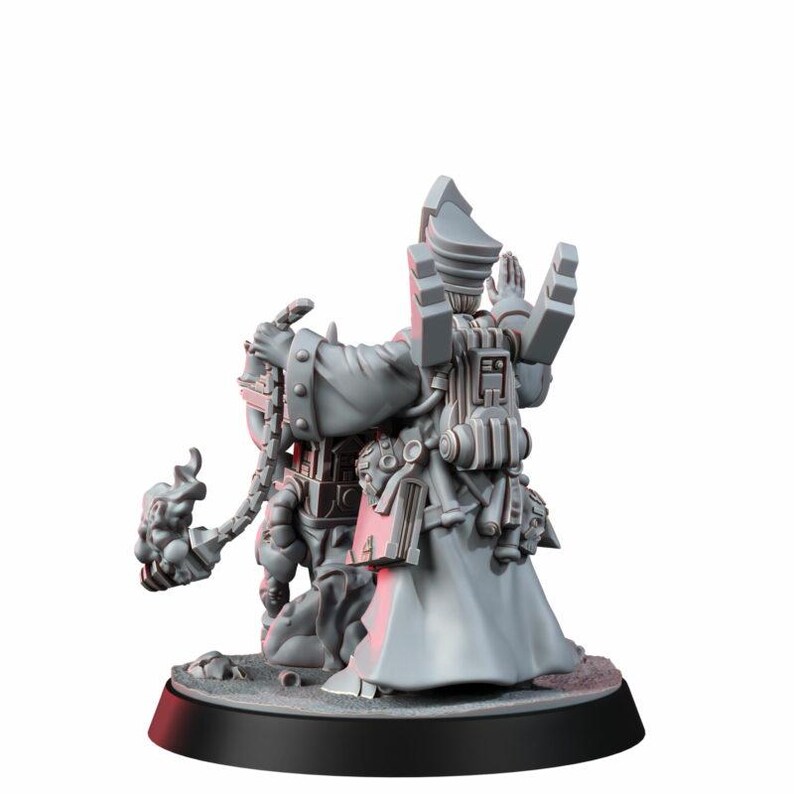 Space Knights Inquisitor Redemptor | Miniatury z żywicy 16k | 28 mm 32 mm Gry bitewne | Niepomalowane zdjęcie 6