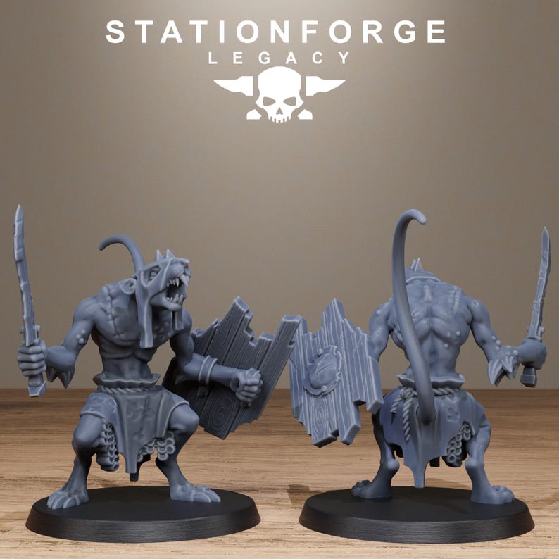 Legacy Rotfang Melee Infantry | Station Forge 16k Resin Miniatures | 28mm 32mm Tabletop Wargaming | Unpainted image 7