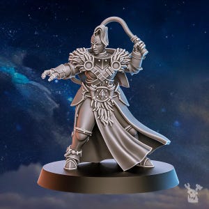 Blackhide Tribe Beastmaster | 16k Resin Miniatures | 28mm 32mm Tabletop Wargaming | Unpainted image 4