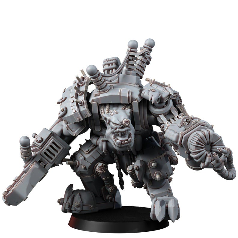 Ork Mega Armoured Bulorks | 16k Resin Miniatures | 28mm 32mm Tabletop Wargaming | Unpainted image 10