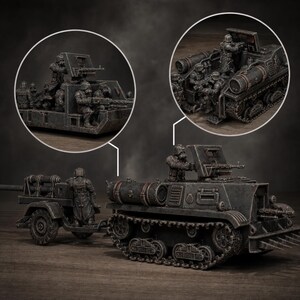 GrimGuard Tankette | Station Forge 16k Resin Miniatures | 28mm 32mm Tabletop Wargaming | Unpainted image 1