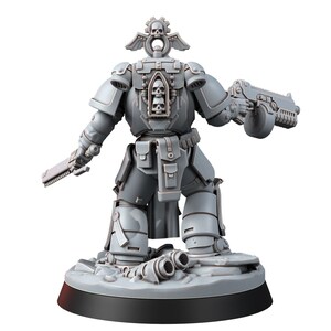 Space Knights Nomad | 16k Resin Miniatures | 28mm 32mm Tabletop Wargaming | Unpainted image 4