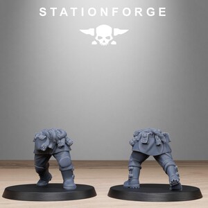 Freeguard Fallen | Station Forge 16k Resin Miniatures | 28mm 32mm Tabletop Wargaming | Unpainted image 4