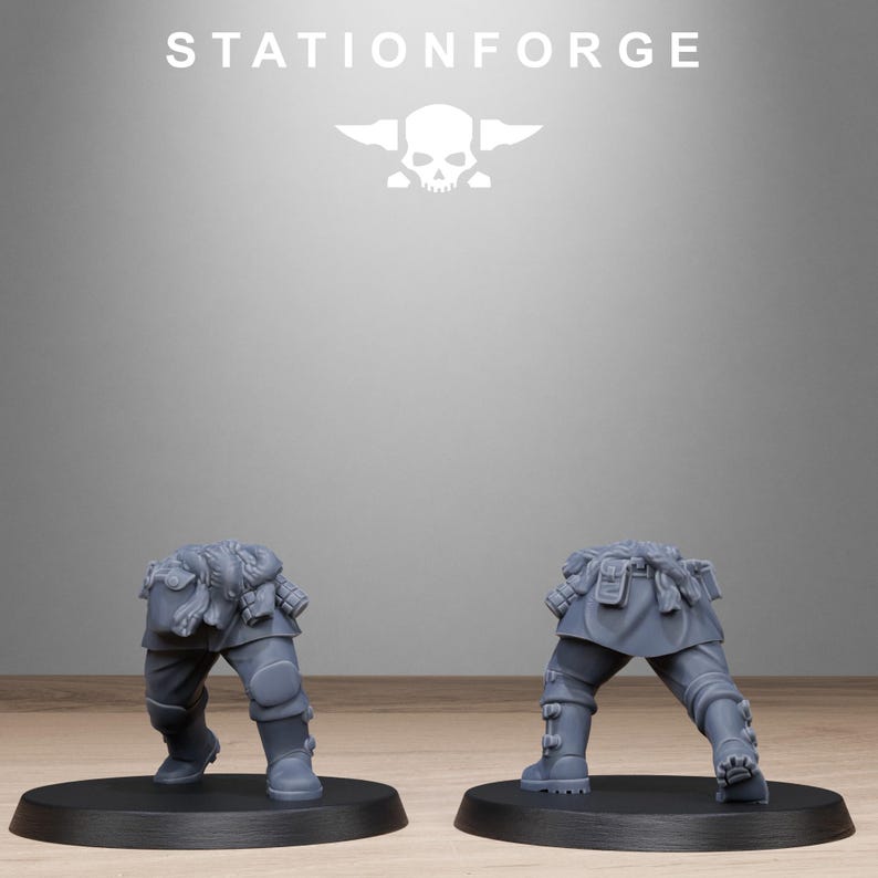 Freeguard Fallen | Station Forge 16k Resin Miniatures | 28mm 32mm Tabletop Wargaming | Unpainted image 4