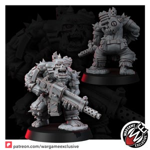 Ork Mad Riders Yoofs With Shootahs | 16k Resin Miniatures | Tabletop Wargaming (Unpainted) image 8
