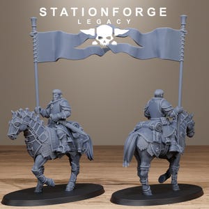 Caballería Legacy Thorncrest / Station Forge 16k Miniaturas de resina / 28 mm 32 mm Juegos de guerra de mesa / Sin pintar imagen 3