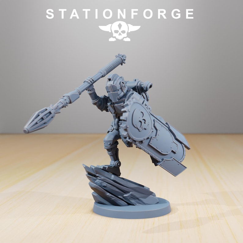 Scavenger Legio | Station Forge 16k Resin Miniatures | 28mm 32mm Tabletop Wargaming | Unpainted image 5