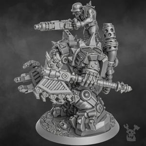 Da Arma Boss Miniature | 16K Resin Wargaming Figure (28mm/32mm Scale) image 6