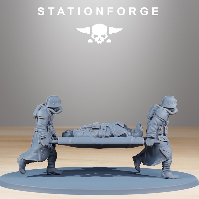 Grimguard Casualties | Station Forge 16k Resin Miniatures | 28mm 32mm Tabletop Wargaming | Unpainted image 9