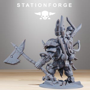 Orks Orkaz Troll Boss | Station Forge 16k Resin Miniatures | 28mm 32mm Tabletop Wargaming | Unpainted image 5