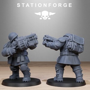 Freiwächter-Mutantenschwestern | Station Forge 16k Resinminiaturen | 28 mm/32 mm Tabletop-Wargaming | Unbemalt Bild 4