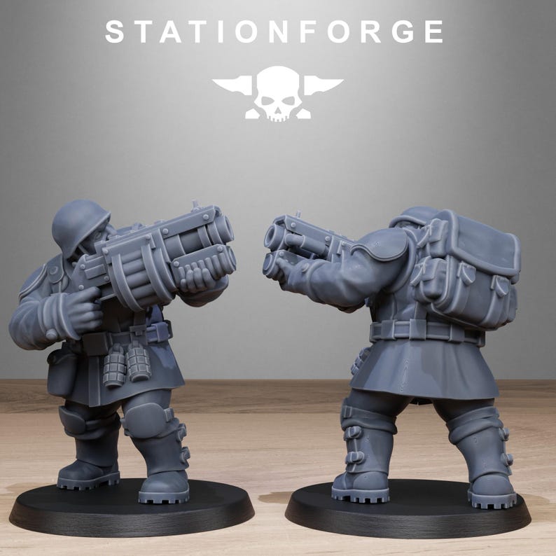 Freiwächter-Mutantenschwestern | Station Forge 16k Resinminiaturen | 28 mm/32 mm Tabletop-Wargaming | Unbemalt Bild 4