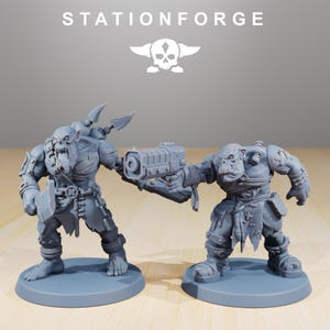 Orks Orkaz Plague Spreadaz | Station Forge 16k Resin Miniatures | 28mm 32mm Tabletop Wargaming | Unpainted 画像 6