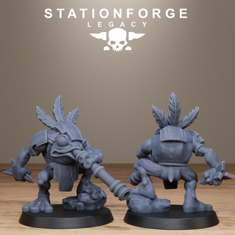 Legacy Bobkin Gobs | Station Forge 16k Resin Miniatures | 28mm 32mm Tabletop Wargaming | Unpainted image 8
