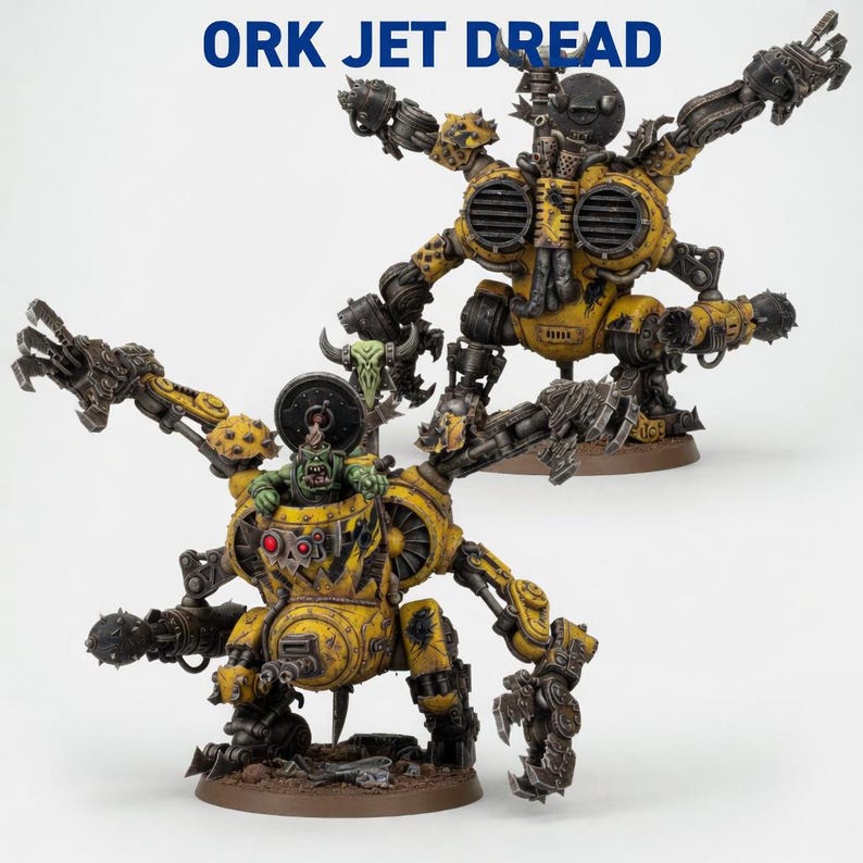 Dreadnought a Jato Ork | Miniaturas de Resina 16k | 28 mm 32 mm para Jogos de Mesa | Sem Pintura imagem 2