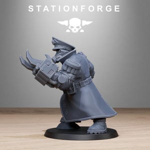 Freeguard Mutant Officer | Station Forge 16k Resin Miniatures | 28mm 32mm Tabletop Wargaming | Unpainted image 4