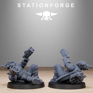 Pistoleiros Tarion | Miniaturas de resina Station Forge 16k | Jogos de guerra de mesa 28 mm e 32 mm | Sem pintura imagem 6