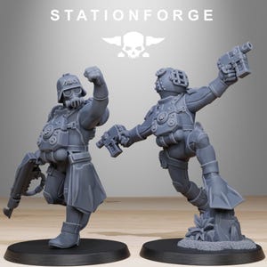 Grimguard-Taucher | Station Forge 16k Resin-Miniaturen | 28 mm/32 mm Tabletop-Wargaming | Unbemalt Bild 5