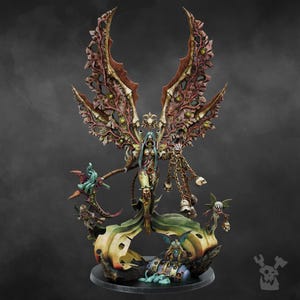 Morticia, die morbide Königin | 16k Resin-Miniaturen | 28 mm/32 mm Tabletop-Wargaming | Unbemalt Bild 9