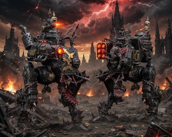 Chaos Renegades Of Pain Warden | 16k Resin Miniatures | 28mm 32mm Tabletop Wargaming | Unpainted