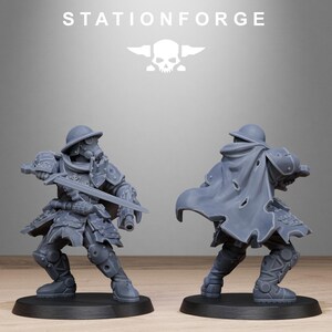 Royal Guard Bloodwardens | Station Forge 16k Resin Miniatures | 28mm 32mm Tabletop Wargaming | Unpainted image 5