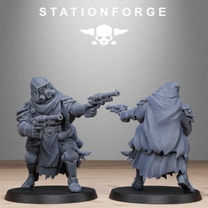 Miniaturas de magos de Scavenger Tech / Station Forge 16K Resin Wargaming (escala 28 mm/32 mm) imagen 7