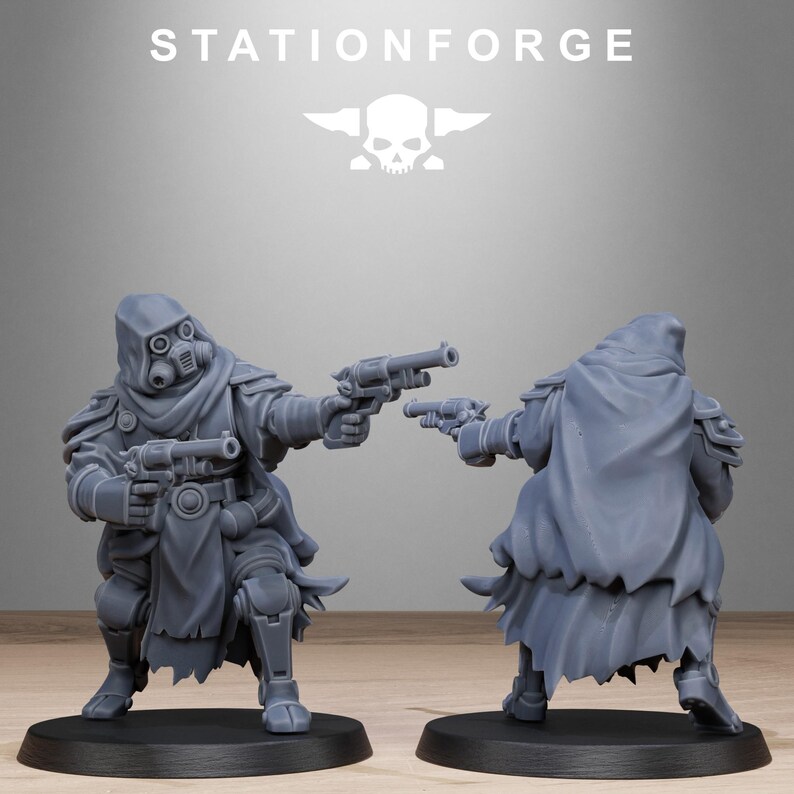 Miniaturas de magos de Scavenger Tech / Station Forge 16K Resin Wargaming (escala 28 mm/32 mm) imagen 7