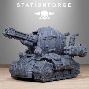 Orks Orkaz Mini Tank | Station Forge 16k Resin Miniatures | 28mm 32mm Tabletop Wargaming | Unpainted image 3