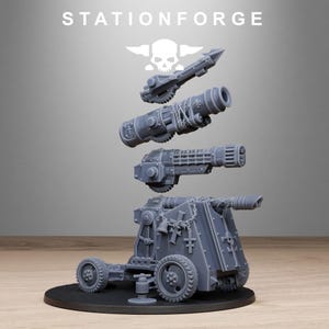 Royalguard Light Artillery | Station Forge 16k Resin Miniatures | 28mm 32mm Tabletop Wargaming | Unpainted image 3