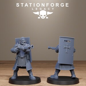 Legacy Thorncrest Blasmen | Station Forge 16k Resin Miniatures | 28mm 32mm Tabletop Wargaming | Unpainted image 10
