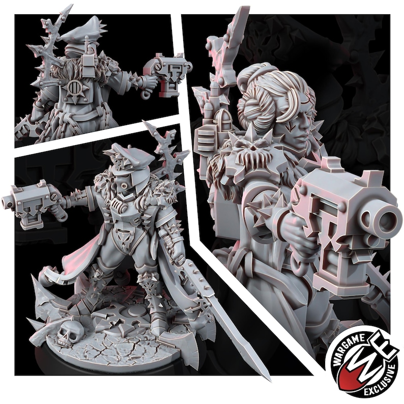Miniatuur van Chaos Renegades | 16K harsfiguur voor oorlogsspellen (schaal 28 mm/32 mm) afbeelding 2