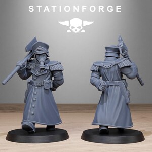 Grimguard Vigils | Station Forge 16k Resin Miniatures | 28mm 32mm Tabletop Wargaming | Unpainted image 4