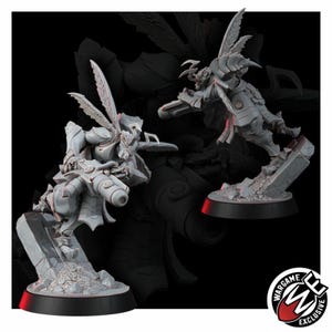 Coalition Hornets Striketeam Specialists | 16k Resin Miniatures | 28mm 32mm Tabletop Wargaming | Unpainted image 6