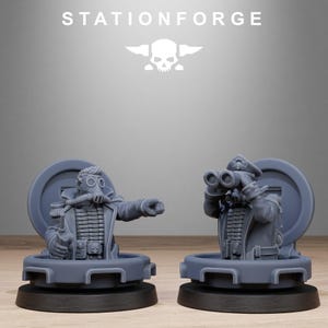 Comandanti di Carri Armati / Miniature in resina Station Forge 16k / 28 mm 32 mm per wargame da tavolo / Non dipinte immagine 9