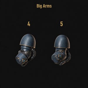 Primal Hounds - Big Armor Arms - 16k Resin - GreyTide Studio - Wolves / Space Warriors / Bitz / Tabletop / Wargaming / Grimdark zdjęcie 1