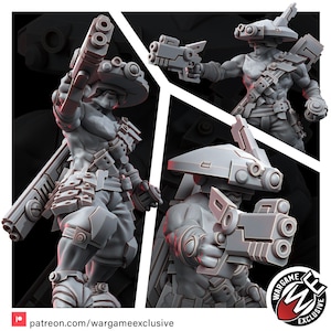 Coalition Saboteur Deadeye | 16k Resin Miniatures | 28mm 32mm Tabletop Wargaming | Unpainted image 6
