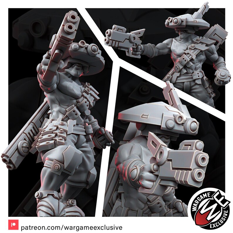 Coalition Saboteur Deadeye | 16k Resin Miniatures | 28mm 32mm Tabletop Wargaming | Unpainted image 6